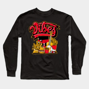 Vibes Citrus Sneaker Art Long Sleeve T-Shirt